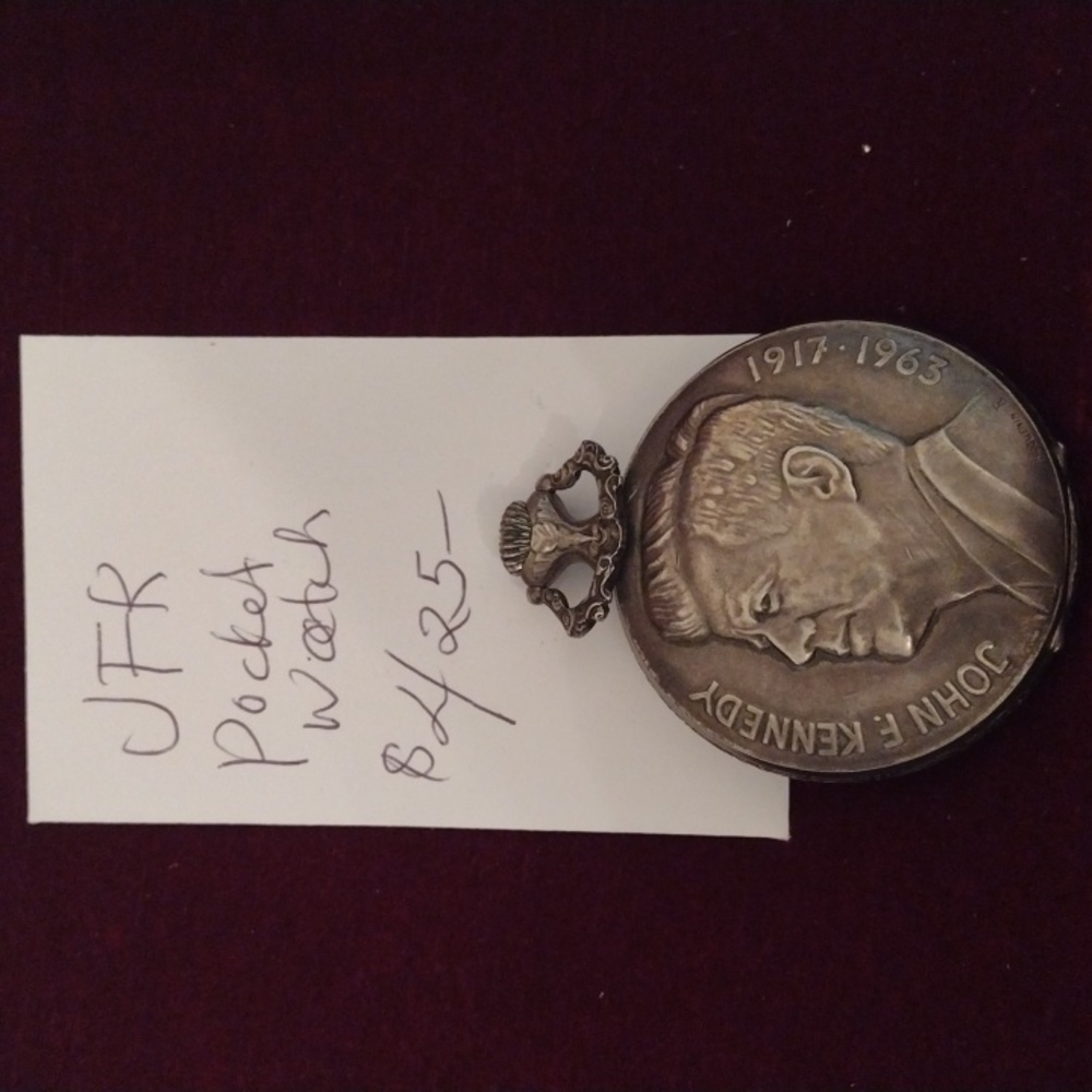 Men's collectible pocket watch JFK